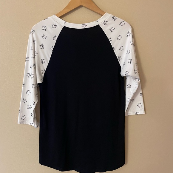 Nimi K Black and White Cat Shirt Size Medium in Excellent Condition - Picture 3 of 6